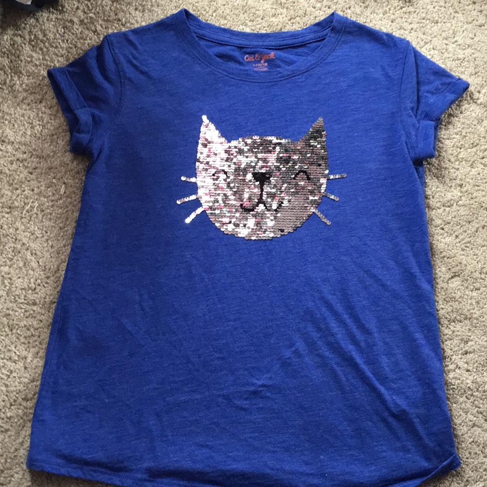 EUC Cat & Jack cap sleeve t-shirt
